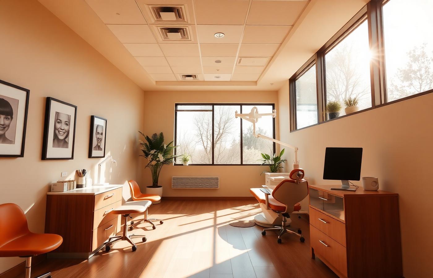 Modern welcoming orthodontics office